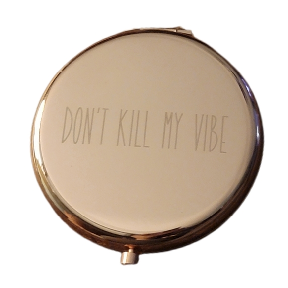 Don't Kill My Vibe Compact Double Mirror NWT - Picture 2 of 3